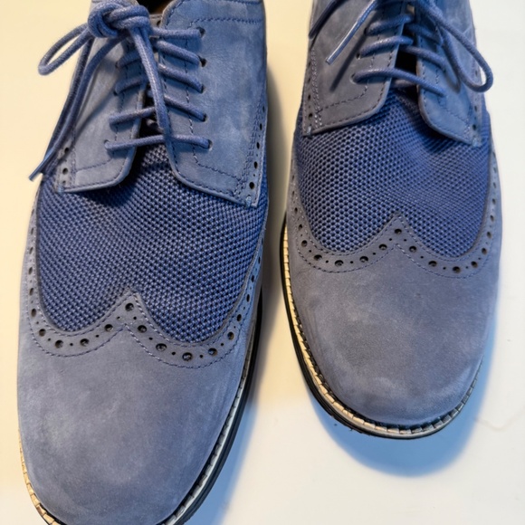 Cole Haan BLUE SUEDE GRAND WINGTIP - Picture 3 of 7